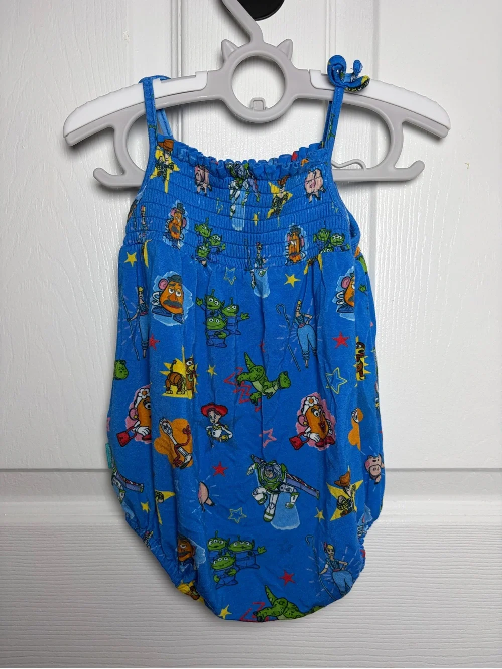 Posh Peanut Disney Toy Story Bamboo Bubble Romper 3-6M Blue